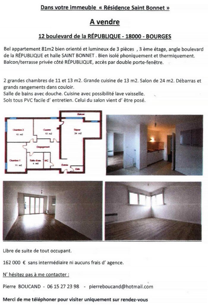 appartement à vendre 305